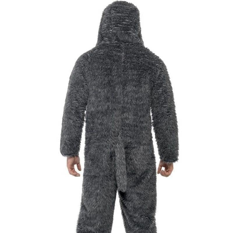 Fluffy Dog Costume Adult Grey Onesie_2