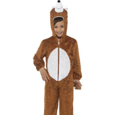 Fox Costume Kids Brown White_1