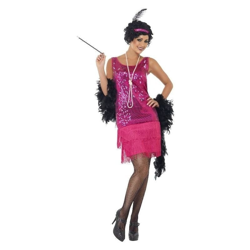 Funtime Flapper Costume Adult Pink_5