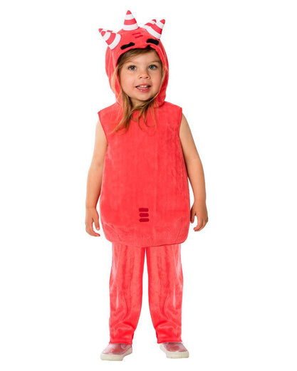Oddbods Fuse Kids Fur Costume Red