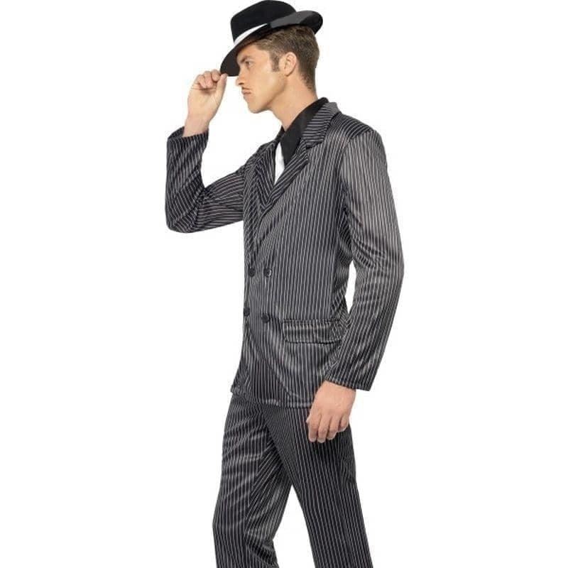 Gangster Costume Adult Black White_3