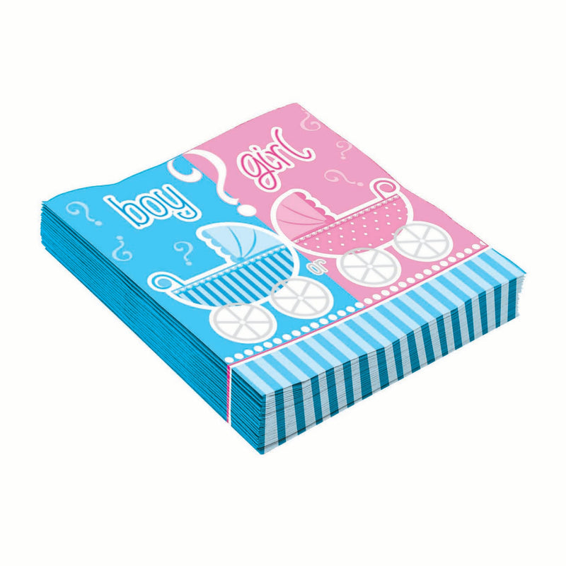 Gender Reveal Napkins 33cm X 33cm_1