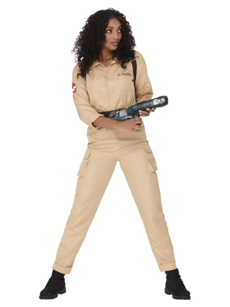 Ghostbusters Ladies Costume Adult Beige Jumpsuit_3