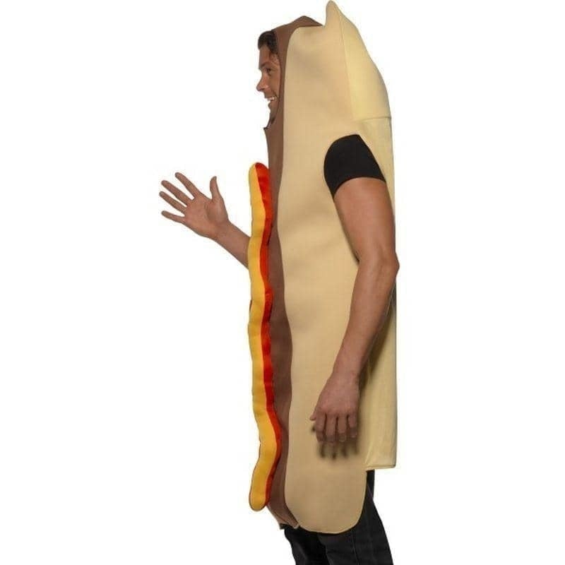 Giant Hot Dog Costume Adult Brown Red_3