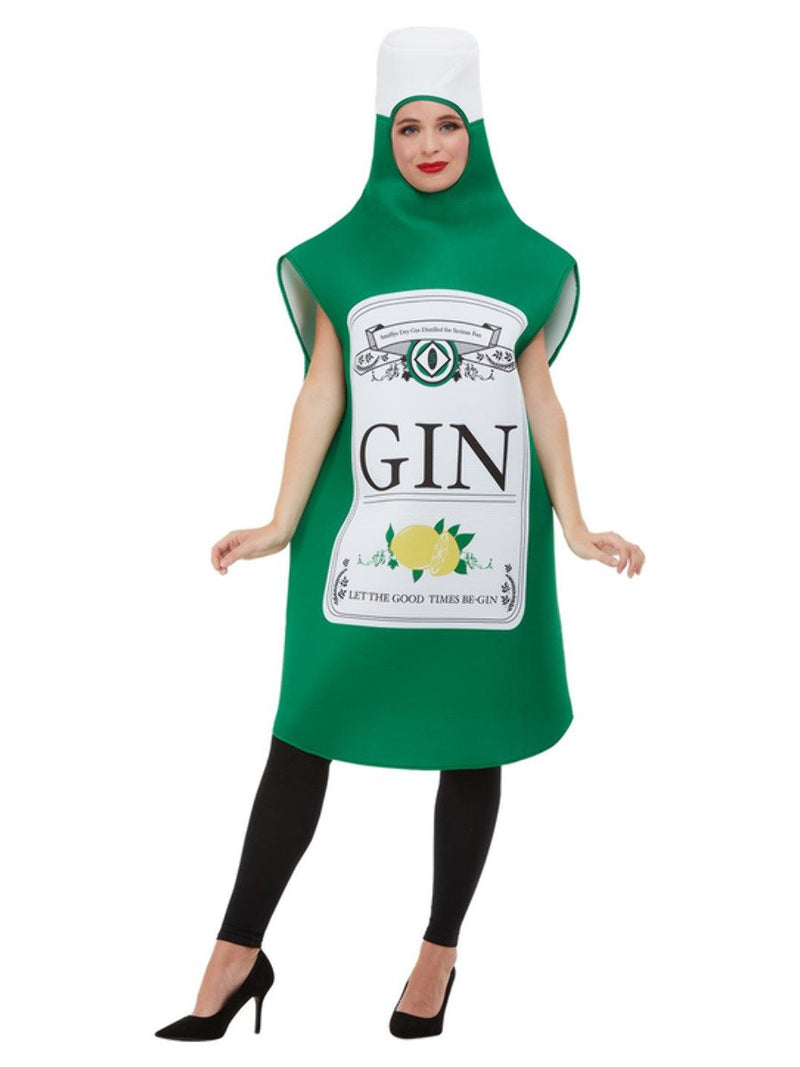 Size Chart Gin Bottle Costume Adult Green One Size Tabard