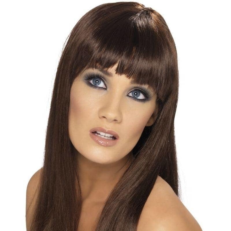 Glamourama Wig Adult Brown_1