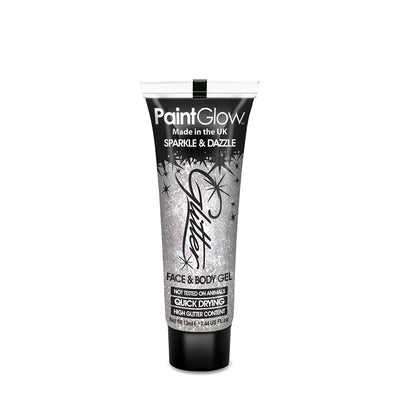 Glitter Face + Body Gel White 10ml Make Up Unisex_1