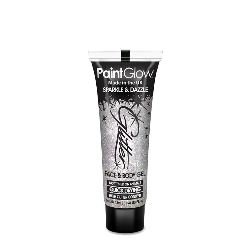 Glitter Face + Body Gel White 10ml Make Up Unisex_1