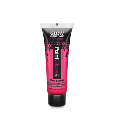 Glow In The Dark Body Paint Pink 10ml Make Up Unisex_1