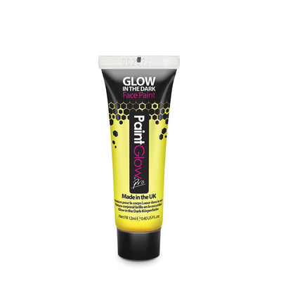 Glow In The Dark Body Paint Yellow 10ml Make Up Unisex_1