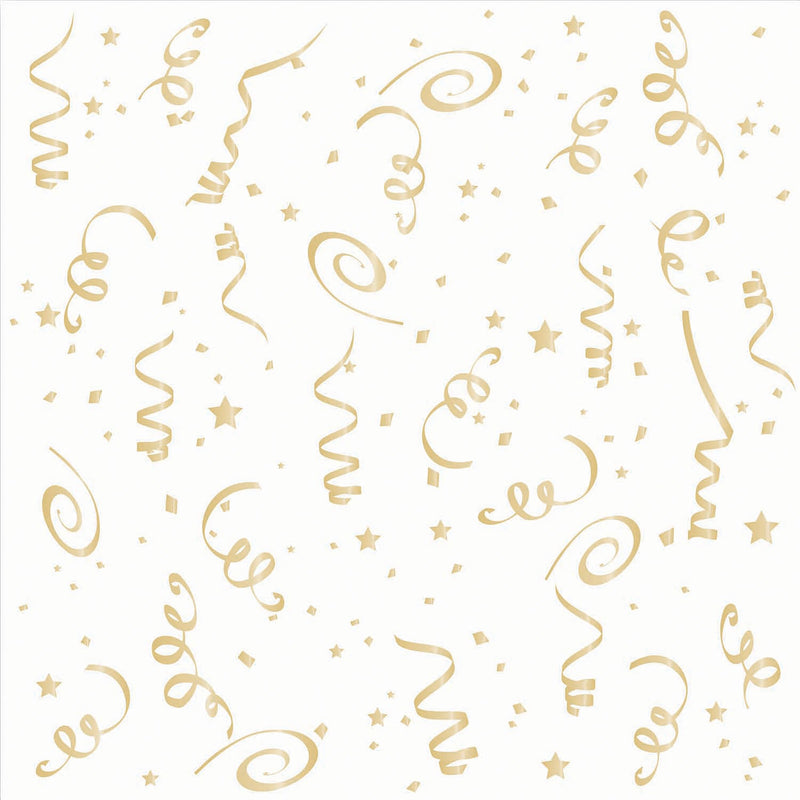 Gold Confetti Napkins Large 16 Pack 22cm_1