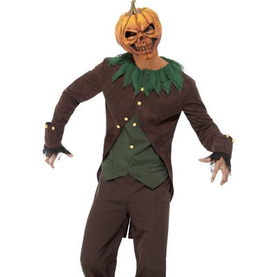 Goosebumps Jack O' Lantern Costume Adult Black Orange_1