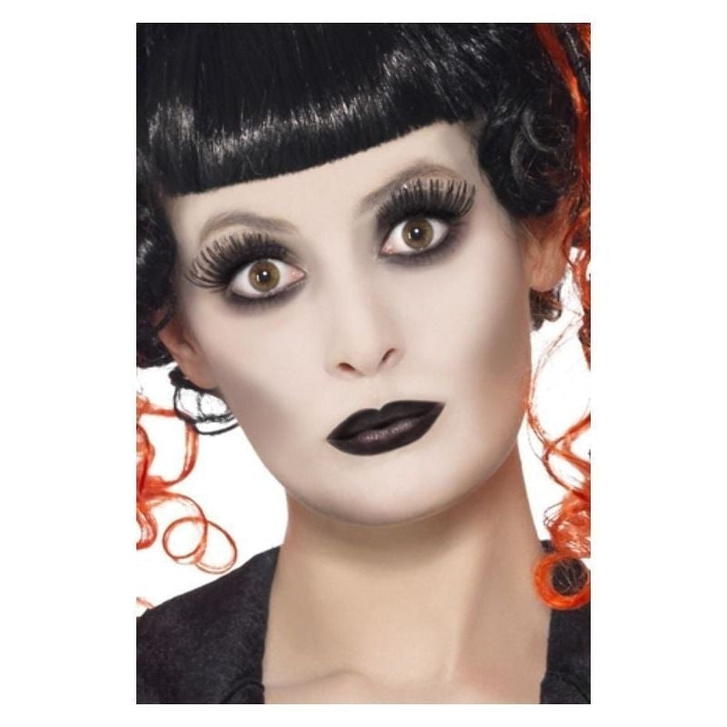 Size Chart Gothic Make Up Set Adult White Face Paint Lipstick Eyelashes