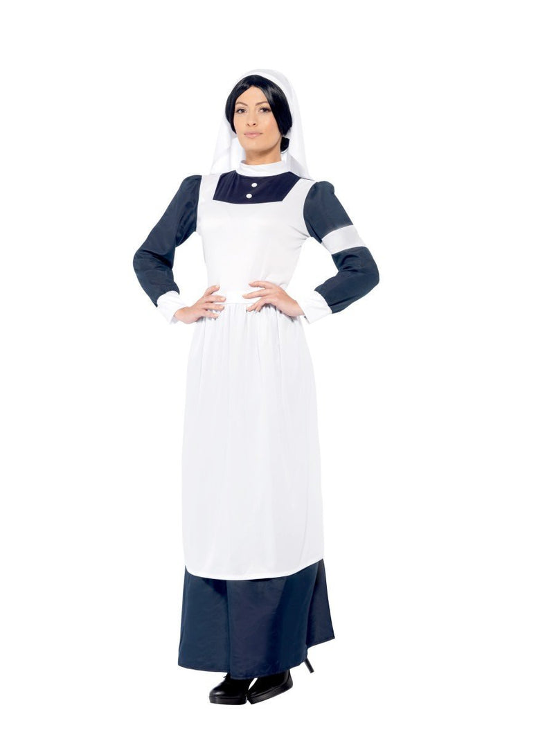 Great War Nurse Costume Adult White Blue_3