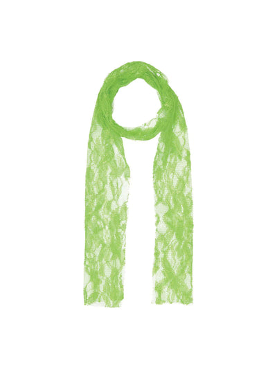 Green 80s Neon Lace Scarf Costume Accessory_1