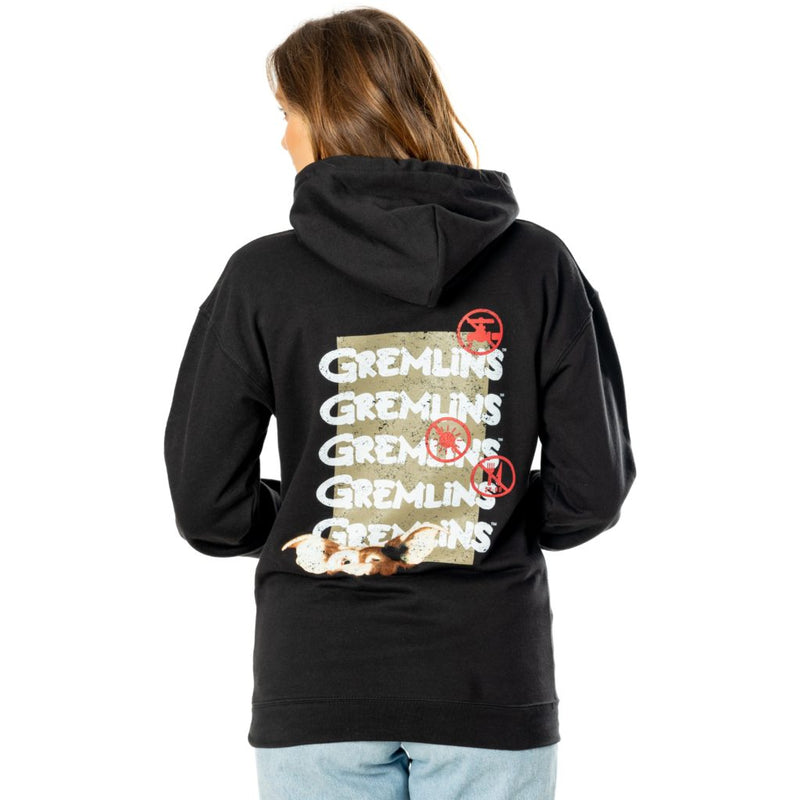 Gremlins Adult Unisex Black Front Back Tear-away Hoodie_3