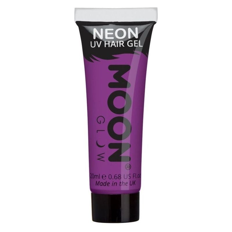 Hair Gel Moon Glow Intense Neon UV Adult Single, 20ml Costume Make Up_5