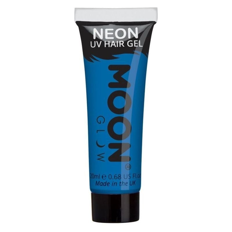 Hair Gel Moon Glow Intense Neon UV Adult Single, 20ml Costume Make Up_1