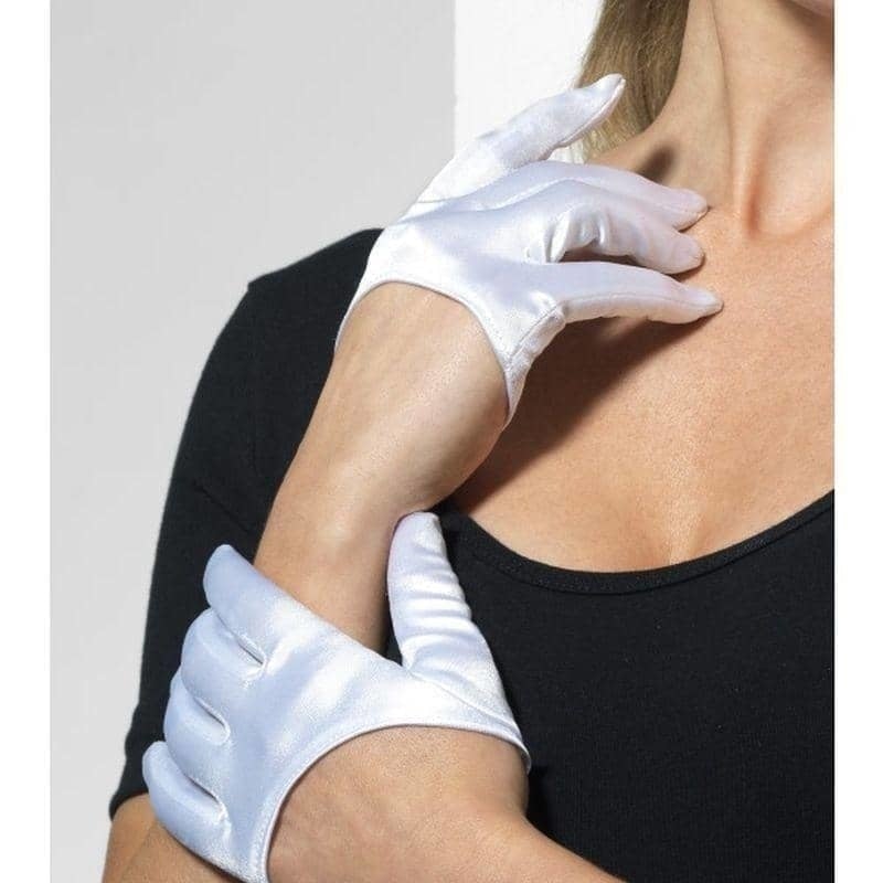 Half Palm Gloves Adult White_1