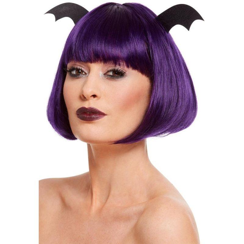 Halloween Party Bob Wig Adult Purple_1