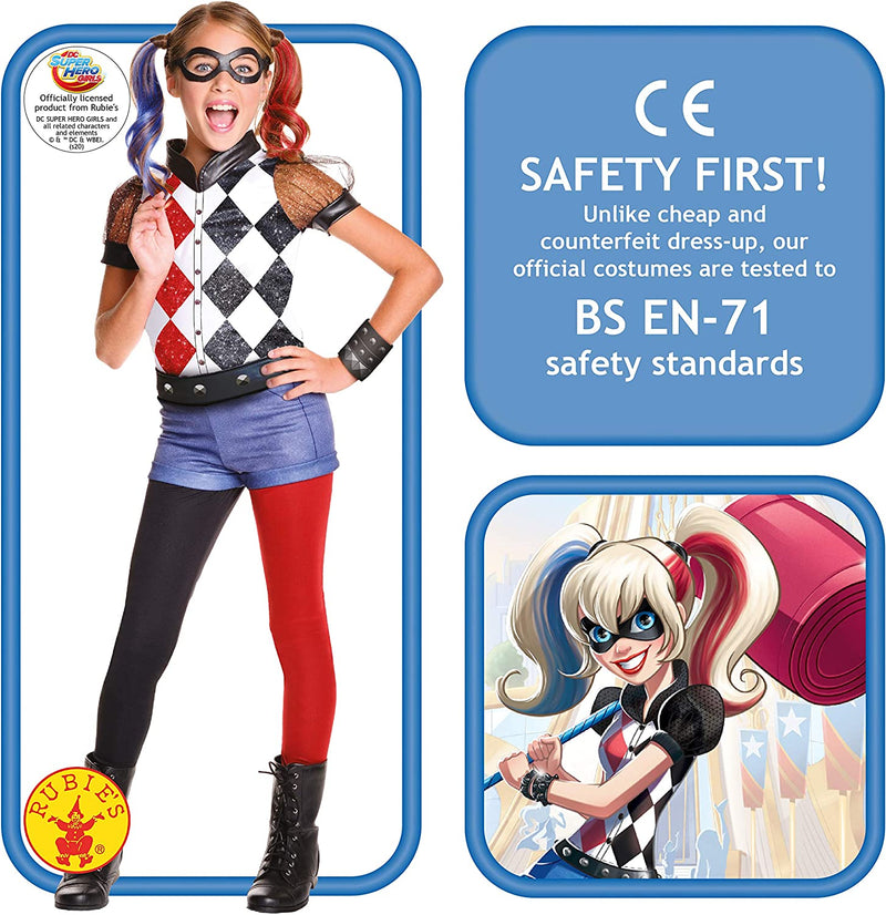 Harley Quinn Kids Costume DC Superhero Girls Deluxe_2