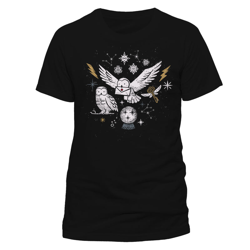 Harry Potter Hedwig Magical Xmas Unisex T-Shirt Adult_1