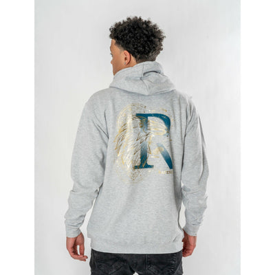 Harry Potter Unisex Grey Marl Ravenclaw Zodiac Hoodie Adult_1