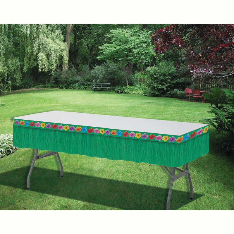 Hawaiian Green Table Skirt_1