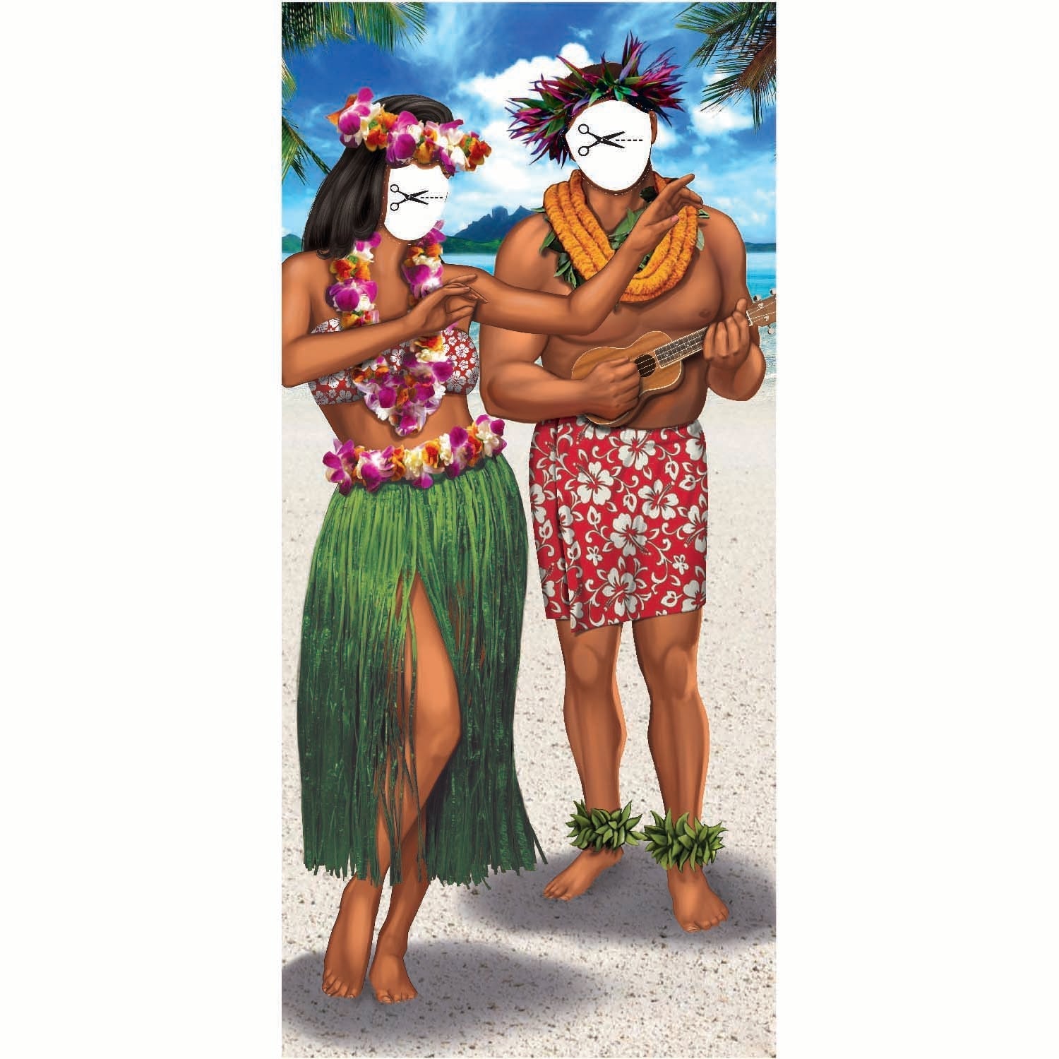 Hawaiian Stand In Poster 76cm x 152cm – Mad Distribution Costumes Australia