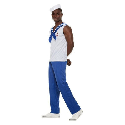 High Seas Sailor Costume Mens Costume with Dough Boy Hat_1