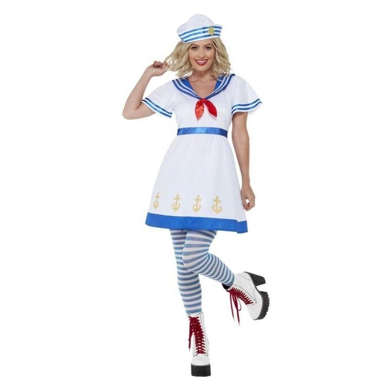 High Seas Sailor Costume White Ladies Dress_2