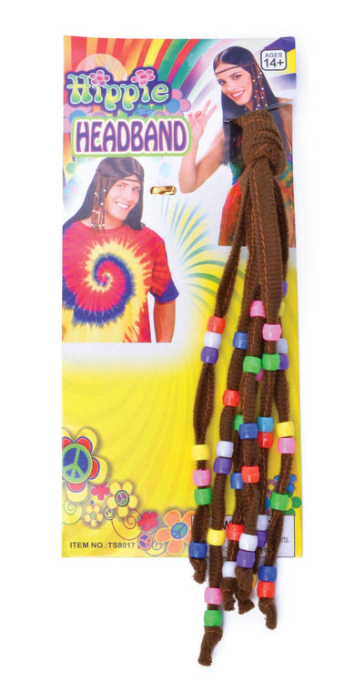 Hippie Beaded Headband Costume Accessories Female_1