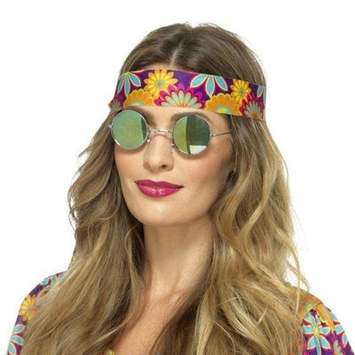 Hippie Specs Mirrored Adult Green Black_1