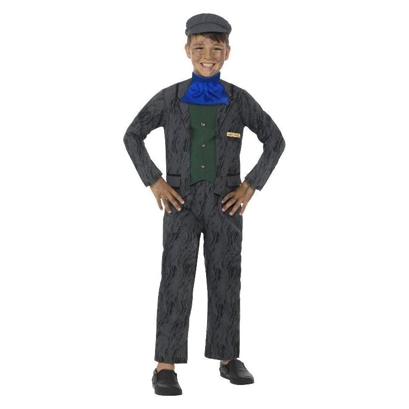 Horrible Histories Miner Costume Kids Grey_4