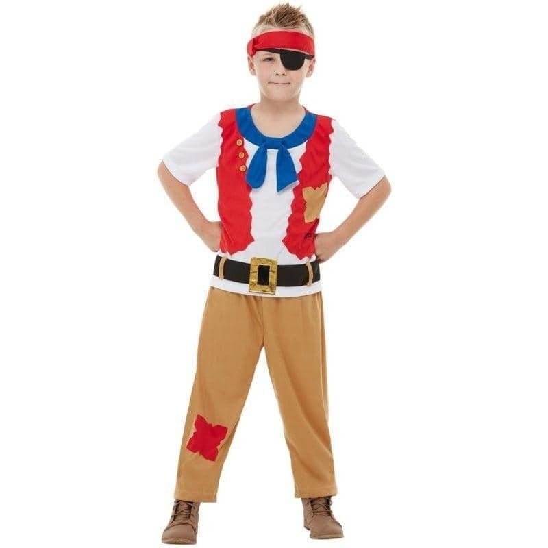 Horrible Histories Pirate Crew Costume Child Red_1