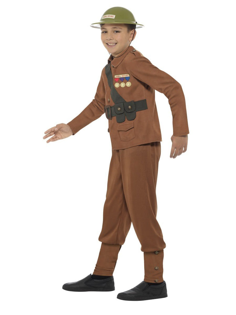 Horrible Histories Soldier Costume Kids Brown_3