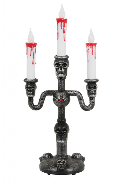 Horror Candelabra Baterry Operated Halloween Items Unisex_1