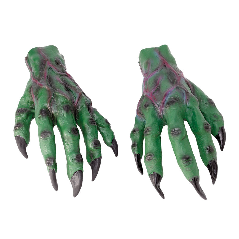 Horror Green Goblin Monster Hands Zombie Gloves_1