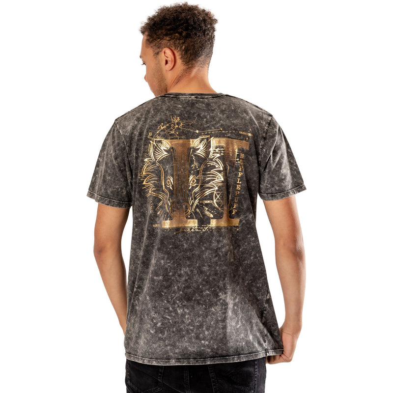 Hufflepuff Acid Wash Harry Potter Unisex T-Shirt Adult_2