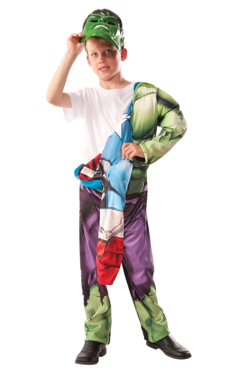 Hulk Captain America Reversible Kids Costume_2