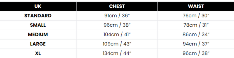 Size Chart I Love The 70s Vest Top