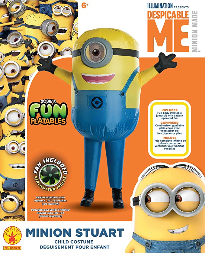 Inflatable Minion Stuart Costume Despicable Me Child_2