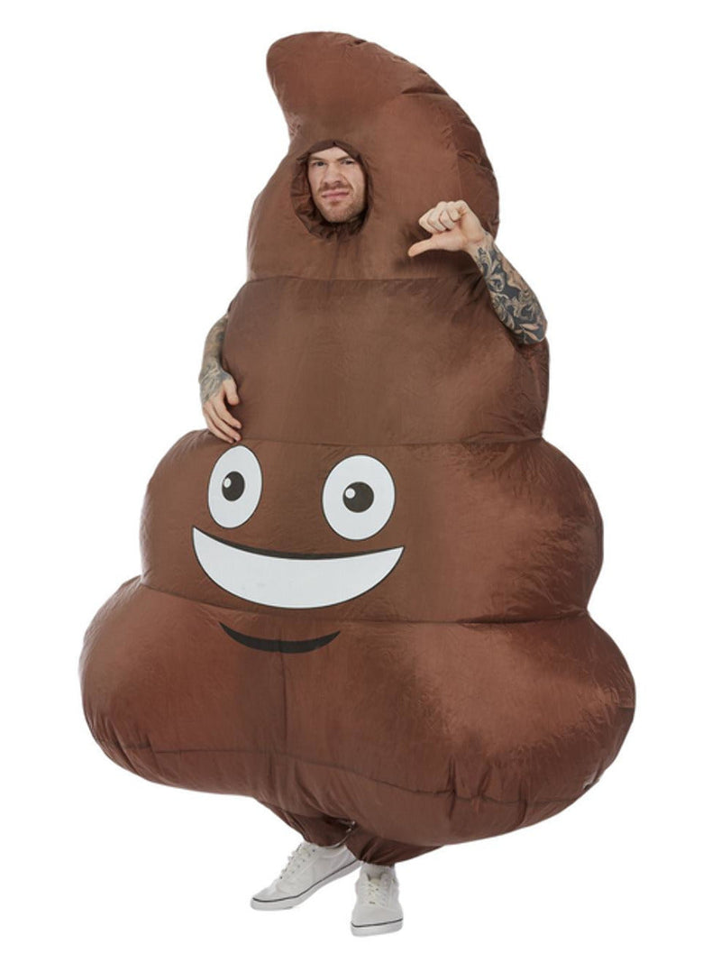 Size Chart Inflatable Poop Costume Adult Brown