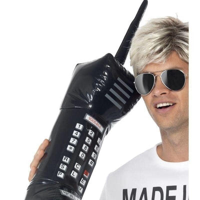 Inflatable Retro Mobile Phone Adult Black 76cm_1