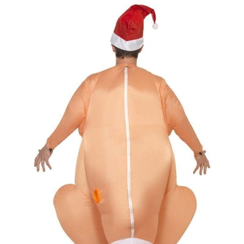 Inflatable Roast Turkey Costume Adult Brown_2