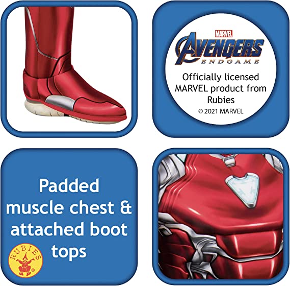 Size Chart Iron Man Child Costume Avengers Endgame