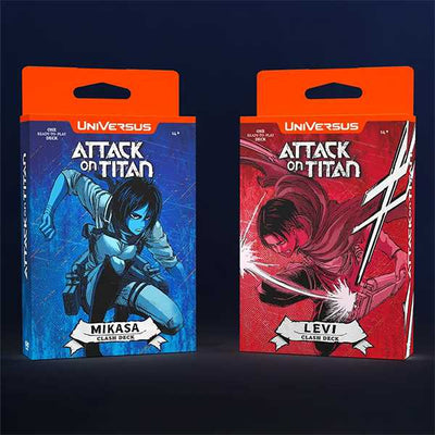 Attack on Titan: Battle for Humanity Clash Deck Display - Levi / Mikasa