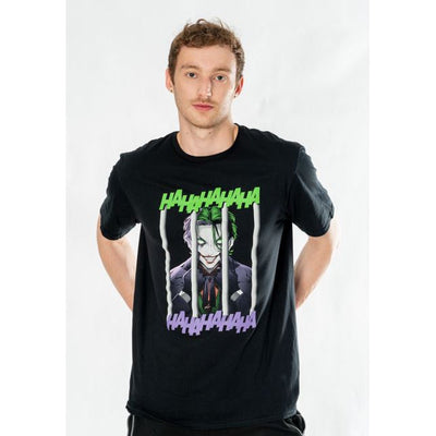 Joker Black Adult Anime Smile T-shirt DC_1