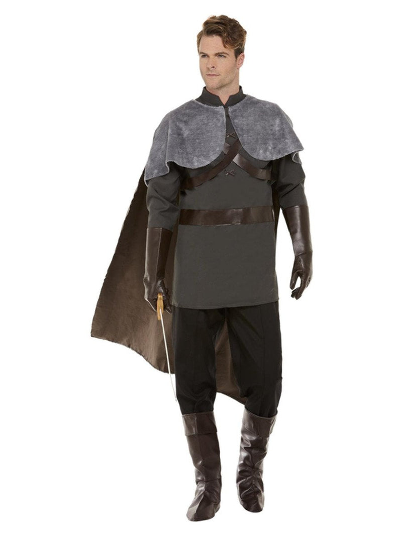 Jon Snow Medieval Lord Mens Costume Grey