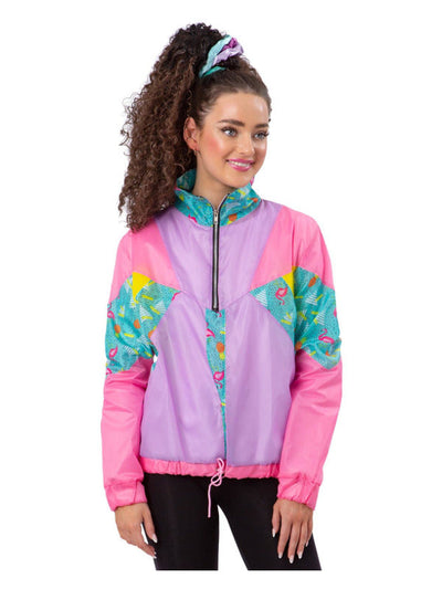 Ladies 80s Pastel Windbreaker Jacket_1